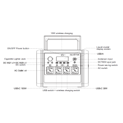 Power Station portatile 1,2 Kilowatt